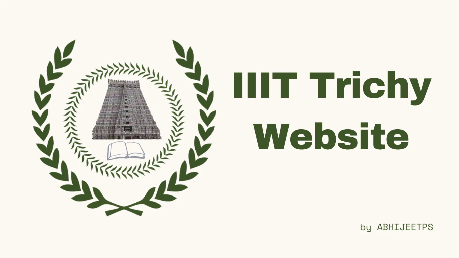 IIIT Trichy Website
