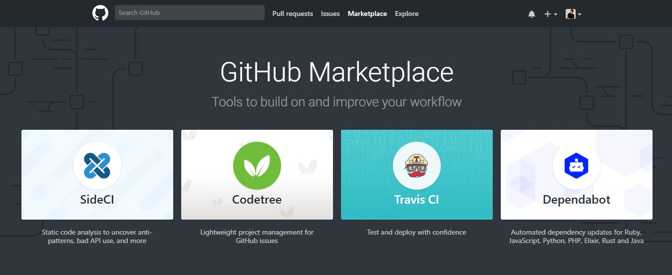 GitHub's Marketplace